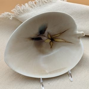 Vintage Hand-Painted Flower Trinket Bowl